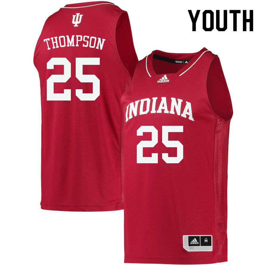 Youth #25 Race Thompson Indiana Hoosiers College Basketball Jerseys Sale-Crimson